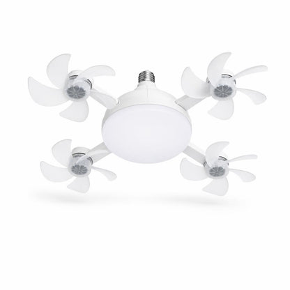 AeroLight foldable ceiling fan light, unfolded, front view